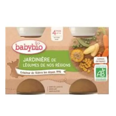 BABYBIO Příkrm zeleninová směs (2x 130 g)