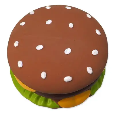 Hračka DF Latex hamburger se zvukem 8cm