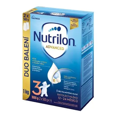 NUTRILON 3 Advanced batolecí mléko 1 kg, 12+