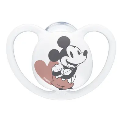 NUK Dudlík Space Disney Mickey v boxu, bílý 6-18m