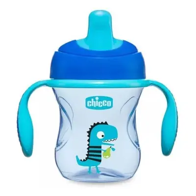 CHICCO Hrnek Training s držadly 200 ml modrý 6m+