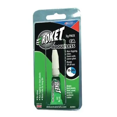 Roket Odourless Gel vteřinové lepidlo foam-safe 3ml