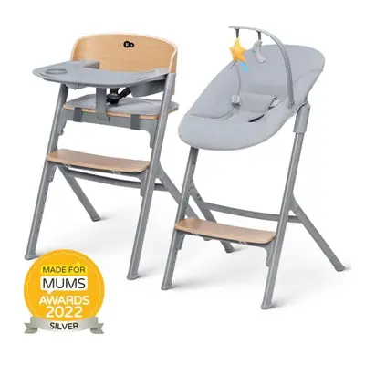 KINDERKRAFT SELECT Set jídelní židlička Livy Oak + lehátko Calmee, Premium