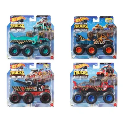 HW Monster trucks nákladiačky 1:64