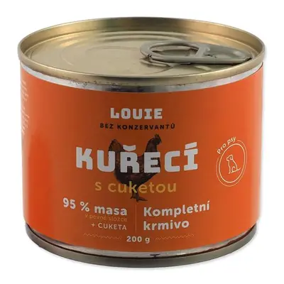 Konzerva LOUIE kuřecí s cuketou, vitamíny a minerály 200g