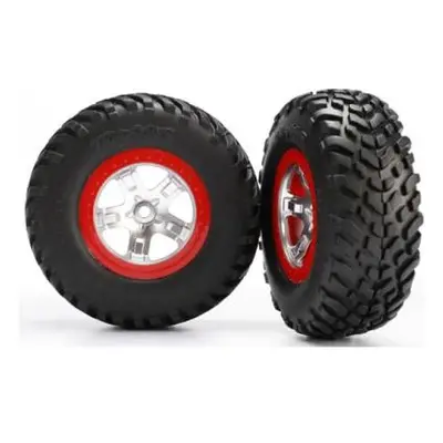 Traxxas kolo 2.2/3.0", disk SCT saténový-červený, pneu SCT S1 (2)