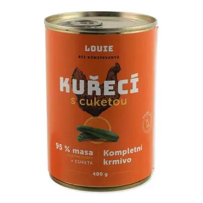 Konzerva LOUIE kuřecí s cuketou, vitamíny a minerály 400g