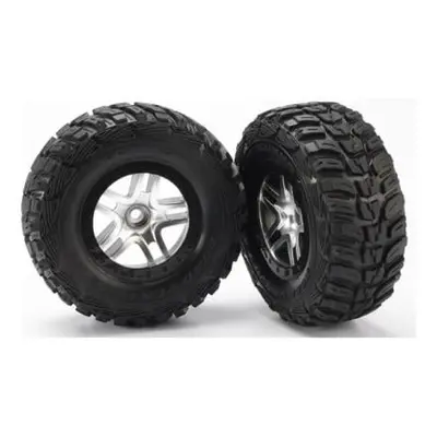 Traxxas kolo 2.2/3.0", disk SCT Split-Spoke saténový-černý, pneu Kumho (2) (2WD přední)