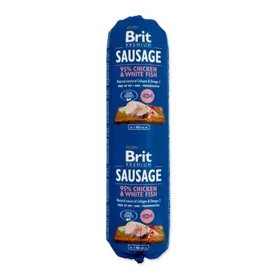 Salám Brit Sausage kuře a bílá ryba 800g