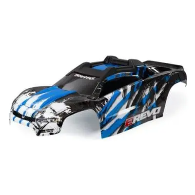 Traxxas karosérie E-Revo modrá sestavená