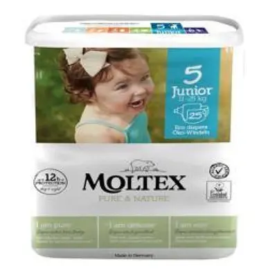 MOLTEX Pure&Nature Plenky jednorázové 5 Junior (11-25 kg) 25 ks