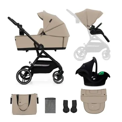 KINDERKRAFT SELECT Kočárek kombinovaný Yoxi 3v1 Sand Beige