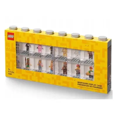 LEGO® sběratelská skříňka na 16 minifigurek - šedá