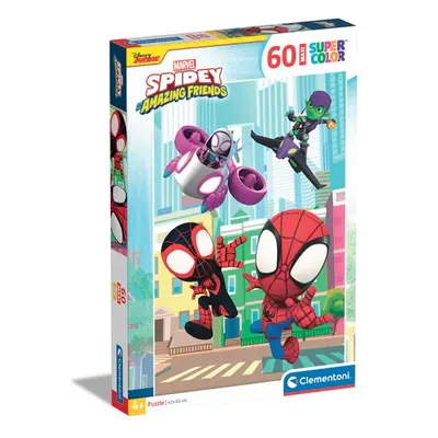 Clementoni - Puzzle Maxi 60 Marvel: Spidey a jeho úžasní přátelé