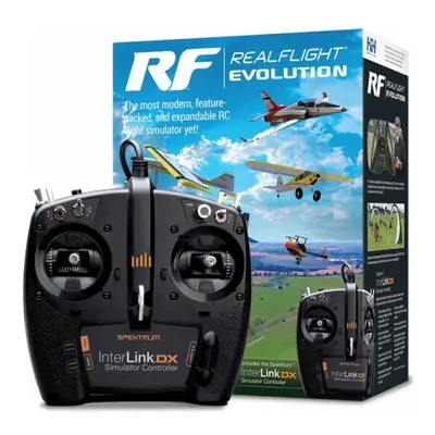 RealFlight Evolution RC letecký simulátor, ovladač InterLink DX