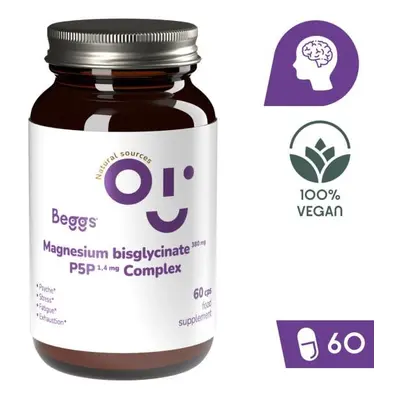 Beggs Magnesium bisglycinate 380 mg + P5P COMPLEX 1,4 mg (60 tobolek)