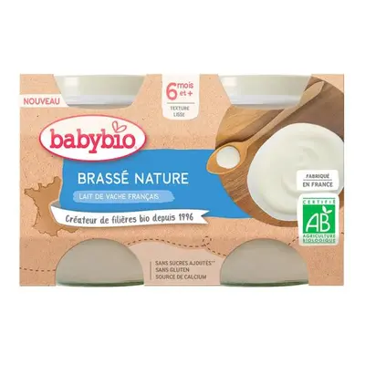 BABYBIO Brass z francouzského mléka natur 2x130 g