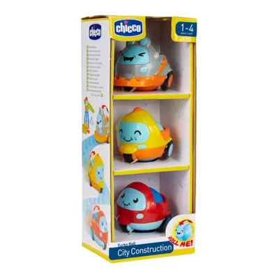 CHICCO Mini autíčka City Construction 3ks