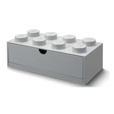 LEGO® stolní box 8 se zásuvkou šedá 316 x 158 x 113 mm