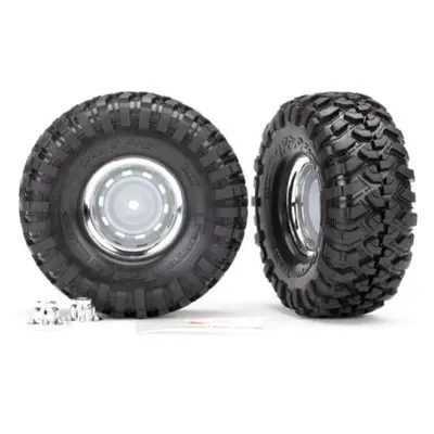 Traxxas kolo 1.9", disk chromovaný, pneu Canyon Trail (2) (pro #8255A)