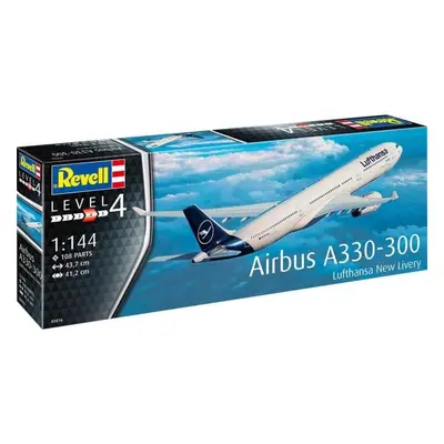 Plastic ModelKit letadlo 03816 - Airbus A330-300 - Lufthansa "New Livery" (1:144)