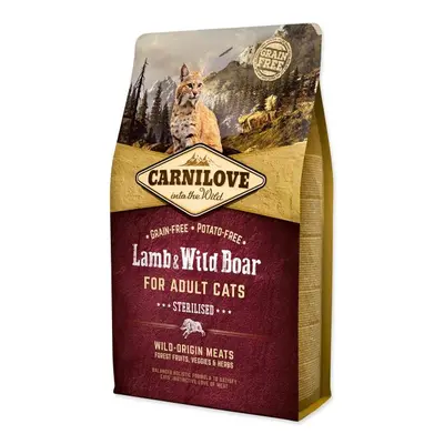 Krmivo Carnilove Sterilisod Adult Cats Lamb & Wild Boar 2kg