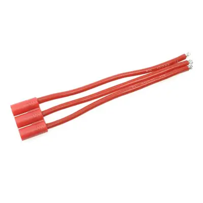 Konektor zlacený 3.5mm 3-pin samec s kabelem 14AWG 10cm