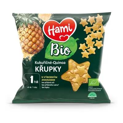 HAMI BIO Křupky kukuřičné-quinoa s výborným ananasem 20 g, 12+