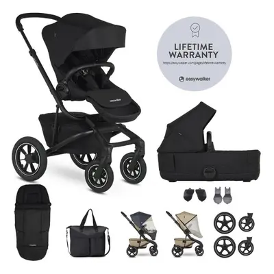 EASYWALKER Kočárek kombinovaný Jimmey Pepper Black XXL AIR + RWS