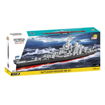 Cobi II WW Battleship Missouri BB-63, 1:300, 2655 k