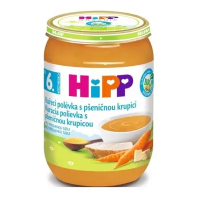 HiPP BIO Kuřecí polévka s pšeničnou krupicí (190 g)