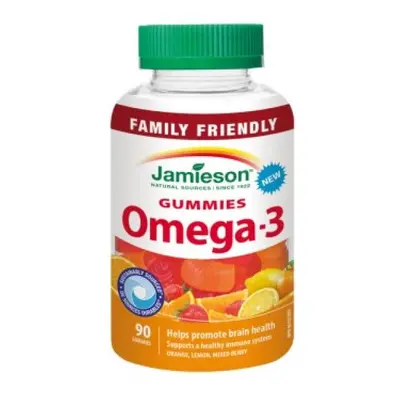 Jamieson Omega-3 Gummies želatinové pastilky 90 pastilek