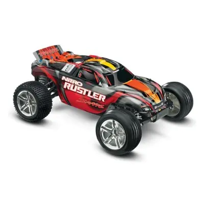 Traxxas Nitro Rustler 1:10 RTR stříbrno-červený