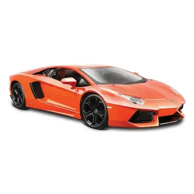 Maisto - Lamborghini Aventador Coupé, metal oranžové, 1:24