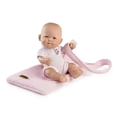 Guca 946 NEW BORN HOLIČKA - realistická panenka miminko s celovinylovým tělem - 25 cm