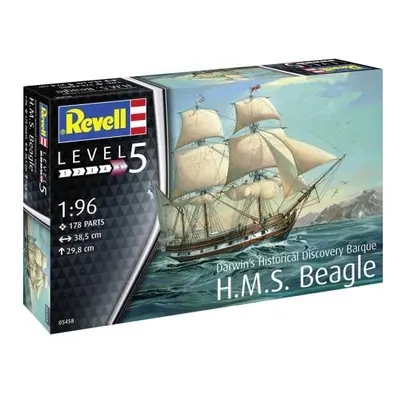 Plastikový modelový kit lode 05458 - H.M.S. Beagle (1:96)