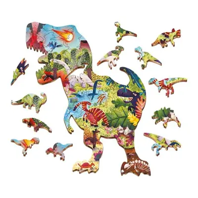 LUDATTICA Dřevěné puzzle Dinosaury 48 dílků