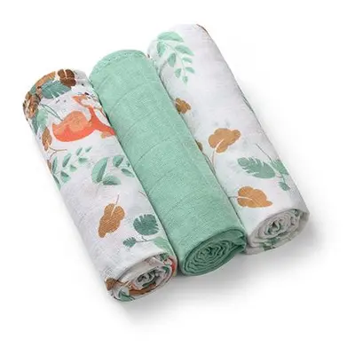 BABYONO Plenky mušelínové Super Soft 3 ks - Mint, 70x70 cm