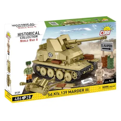 Cobi II WW Sd. Kfz. 139 Marder III, 1:35, 486 k, 2 f