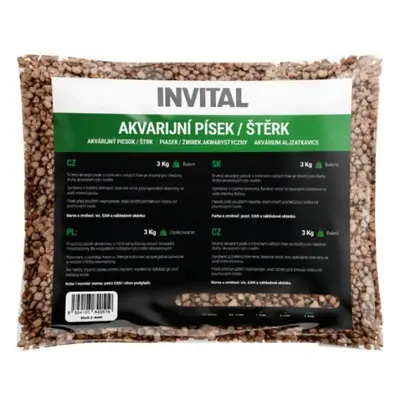 Akvarijní písek hnědý 2-4 mm 3 kg