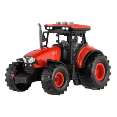 Traktor Zetor plast 9x14cm na setrvačník na bat. se světlem se zvukem