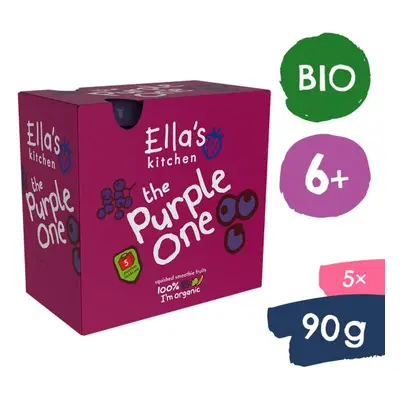 Ella's Kitchen BIO PURPLE ONE ovocné pyré s černým rybízem (5x90 g)