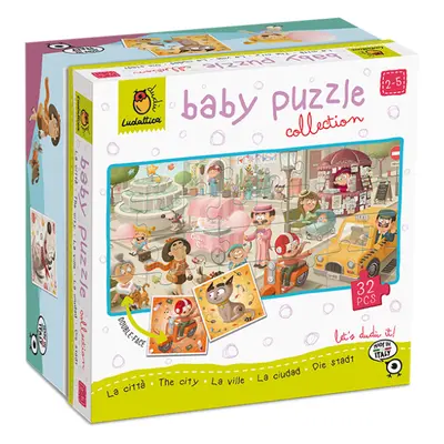 LUDATTICA Město dětské puzzle 32 dílků