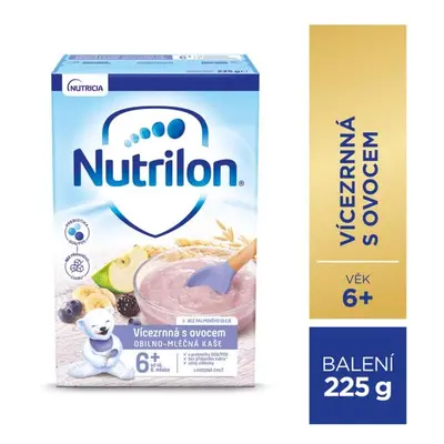 NUTRILON Pronutra Vícezrnná mléčná kaše s ovocem od uk. 6. měsíce 225 g