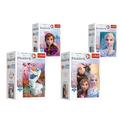 Trefl Puzzle 20 miniMAXI Ledové království II/Frozen II, 4 druhy