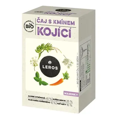 Leros Bio Čaj s kmínem pro kojící 20 x 1,8g