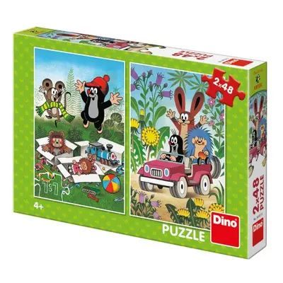 Dino Krtek se raduje 2x48 Puzzle NOVÉ