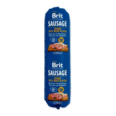 Salám Brit Sausage Sport hovězí a ryby 800g