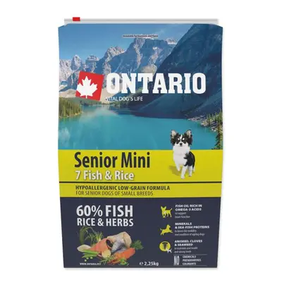 Krmivo Ontario senior Mini Fish & Rice 2,25kg