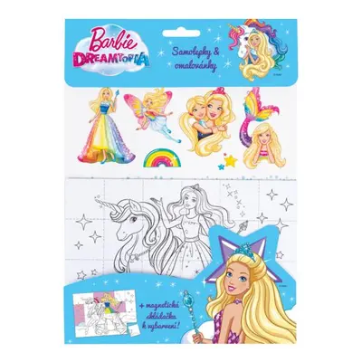 BARBIE DREAMTOPIA – Magnetky, omalovánky, samolepky